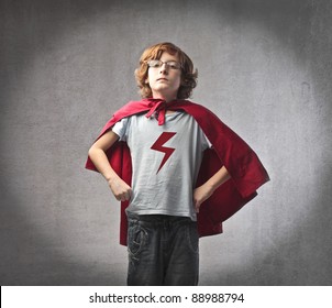 Child In Superhero Suit