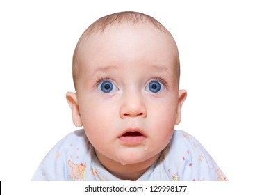 Child Surprised Expression On His Face Stock Photo 129998177 | Shutterstock