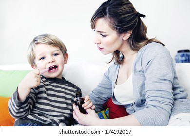 Child Taking Medication