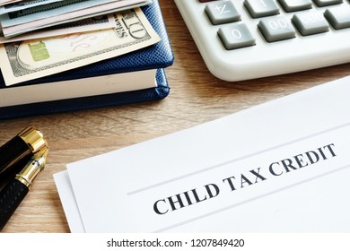Child Tax Credit Application In An Office.
