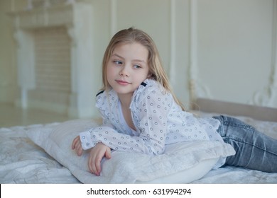 Child Teen Under Covers Bed Stock Photo (Edit Now) 589045445
