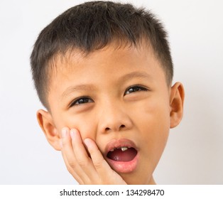 Similar Images, Stock Photos & Vectors of Lost milk tooth boy, Close up