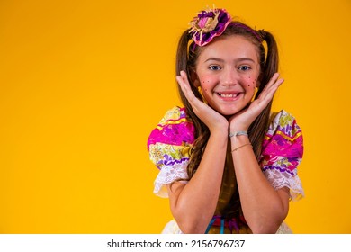 Child In Typical Clothes Of Famous Brazilian Party Called 