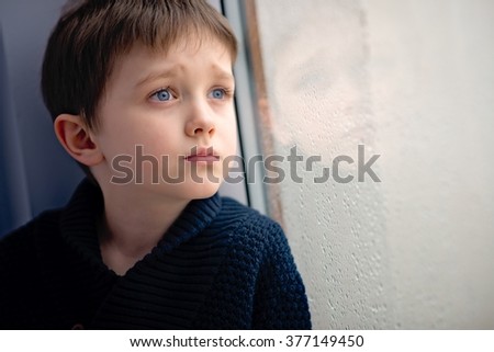 Similar – Thoughtful Boy (child) Ask