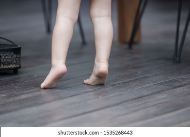 A Child Walking On Tiptoes, Your Child Is Toe Walking Close Up Image