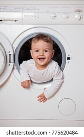 
Child In A Washing Machine