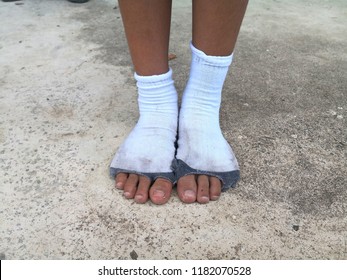 Sweaty girls socks