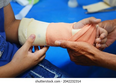 Child Wrist Splint After An Accident