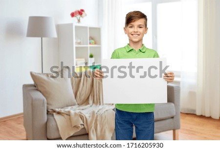 Similar – Image, Stock Photo blank white sheet of paper with a curved corner