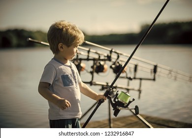 Fishing II Boys T-Shirt Fun Fish Sea River Angler Rod and Line Sports Sport