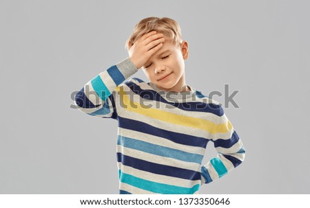 Similar – Image, Stock Photo Facepalm