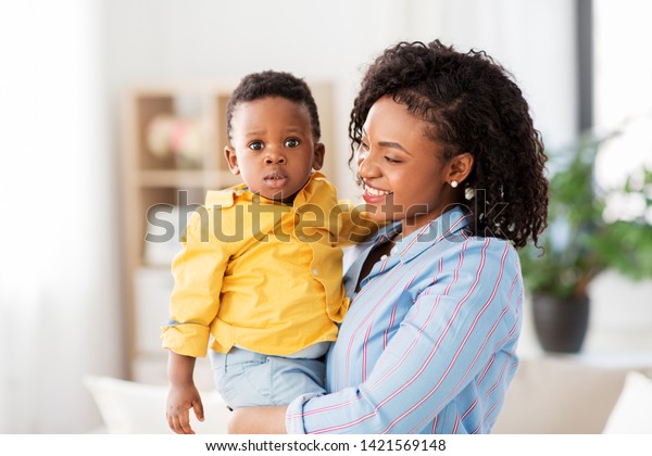 Childhood Kids People Concept Happy African Stock Photo 1421569148 ...