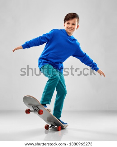 Similar – Boy on skateboard