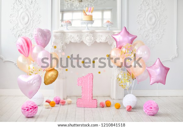 Children Birthday Decorations Decoration Holiday Party Stock Photo