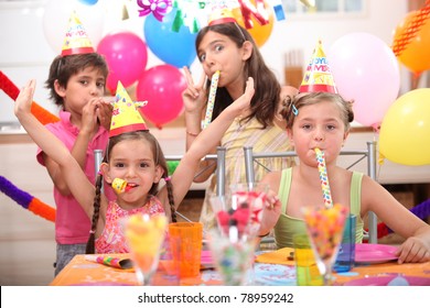 Children At Birthday Party