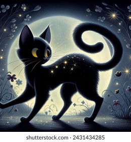 children book character that is a black cat
