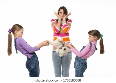 Children Can Not Share The Soft Toy, Mom In Shock