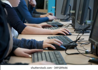 Children With Computer At School