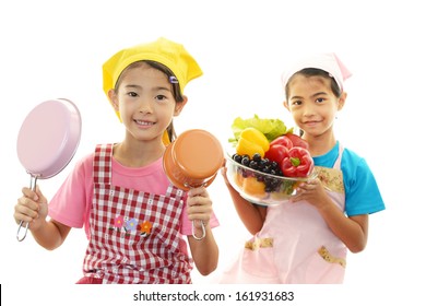 Children Cooking 