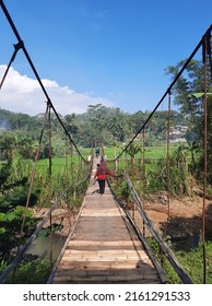 Children Crossing The Bridge After School