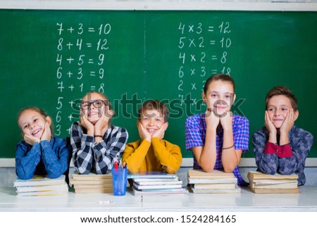 Children do math in elementary school