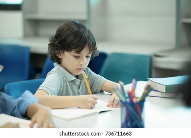 Children Drawing Classroom Stock Photo (Edit Now) 736711663