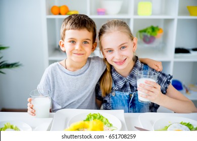 Children Drink Milk