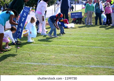 Children At An Easter Egg Roll