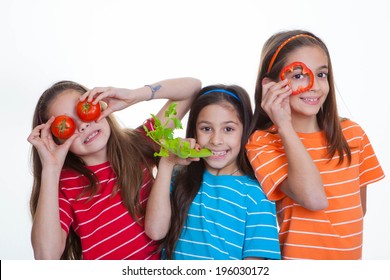  Children Eating Healthy Diet