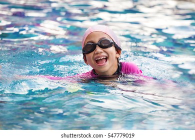 Children Girl Swimming Pool Stock Photo 547779019 | Shutterstock