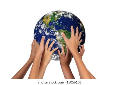 Children Holding the Earth: The Future is in Their Hands