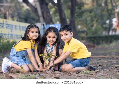 Children join as volunteers for reforestation, earth conservation activities to instill in children a sense of patience and sacrifice, doing good deeds and loving nature. - Powered by Shutterstock