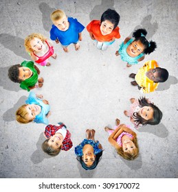 Children Kids Circle Group Concept