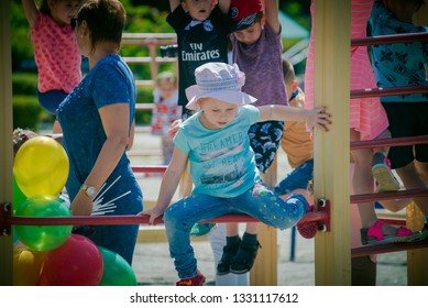 Children in kindergarten. Ukraine, ZP . Date 05/05/2018 - Shutterstock ID 1331117612