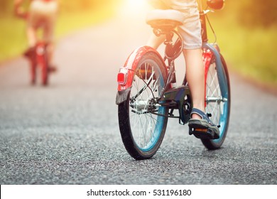 kid on bicycle