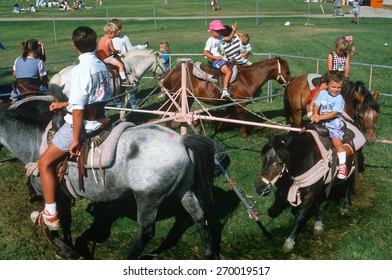 Children On A Pony Ride