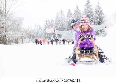 Children On The Snow