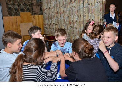 Children on vacation children's camp "science town". Russia. Zelenograd 30.06.15 - Shutterstock ID 1137640502