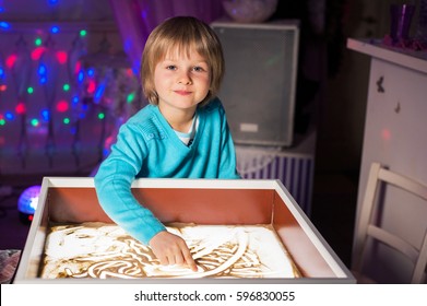 Children Paint In The Sand, Sand Animation