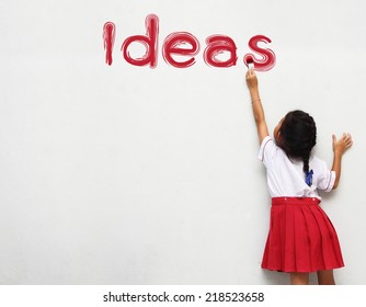 children painting ideas text on wall
