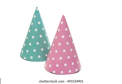 children paper hat on a white background - Shutterstock ID 493134901
