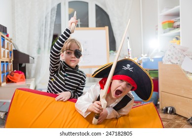 Children Play Pirates