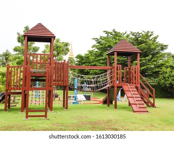 Children Playground Activities In Public Park.playground In The 