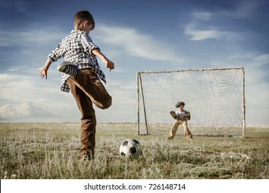 Children Are Playing Football