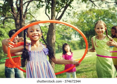 Children Playing Friends Happiness Togetherness Concept