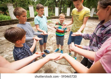 Children Playing The Game In Summer Camp