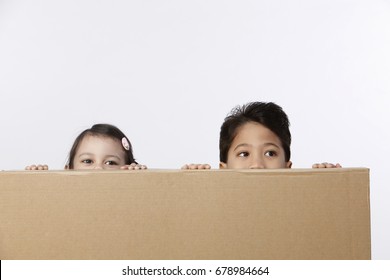 children playing hide and seek
