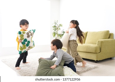 Children Playing At Home