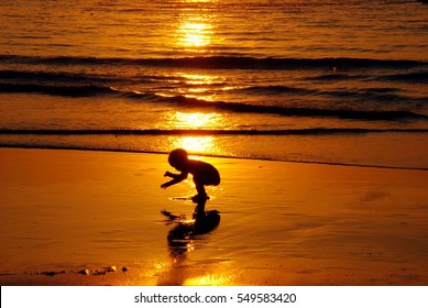 Children Playing On Beach Stock Photo (Edit Now) 549583420