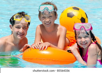 	Children Playing In Pool